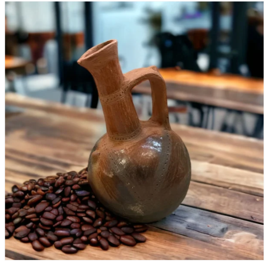 Eritrea Jebena Clay Jug Pot Round Base