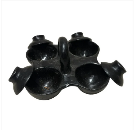 Habesha Clay/ Pottery Container for Spices with Covers