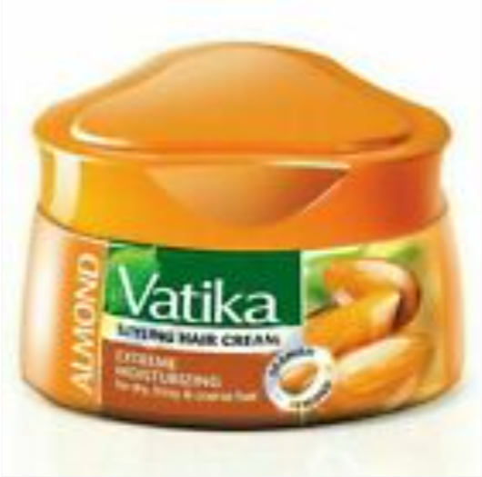 Vatika Naturals Almond Styling Hair Cream, Extreme Moisturizing Hair Cream