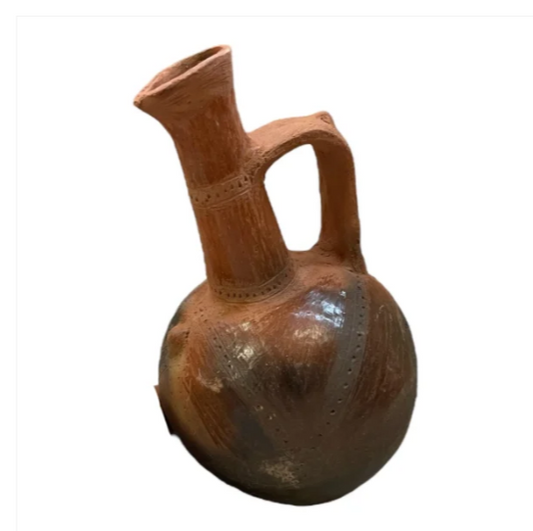 Eritrea Jebena Clay Jug Pot Round Base